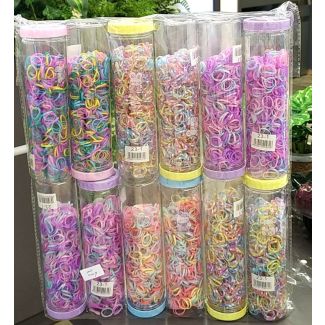 ربطات شعر صغيرة 23/1 علبة اسطوانية