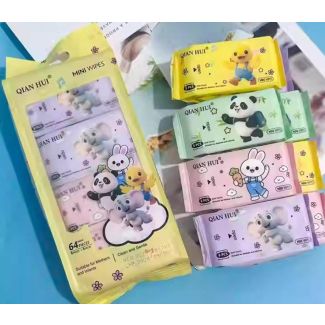  محلرم مبللة 8 علب صغيرة 8/6 حيوانات