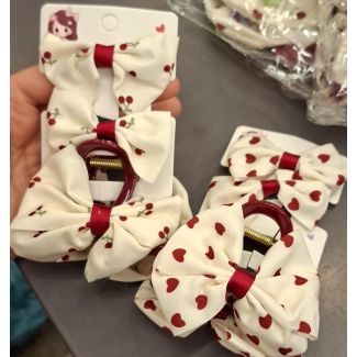 ملقط شعر مع بكل فيونكة 21/6