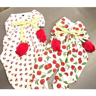 بكلة شعر فيونكة 21/3 قماش/كرزة/وردة التوليب