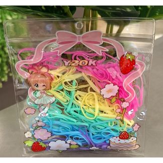 ربطات شعر مغيط 24/2 ملون/فراولة/كعكة