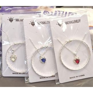 طقم اكسسوار بناتي فضي 66/1 خرزة لولو SILVER SET 01