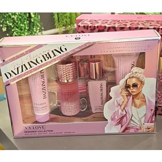 طقم عطر رباعي v.v. love 46/21 PINK  DAZZLING BLING