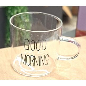  فناجين شفافة  25/27  GOOD MORNING