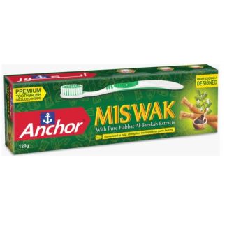 انكور معجون اسنان المسواك وحبة البركة 120 غم+فرشاة