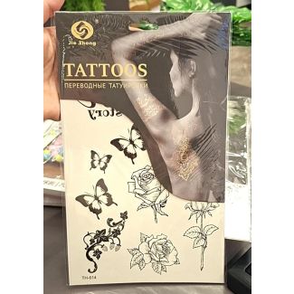 تاتو اشكال 50/5 نقش حناء ورود/فراشات