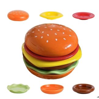 طقم صحون صوص شكل برغر 112/6