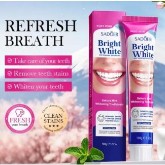 معجون تبييض الاسنان/ الزهريSADOER 100G SAKURA MINT