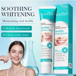 معجون تبييض الاسنان /اخضر SADOER ORAL 100G WHITEN SOOTHING GUMS