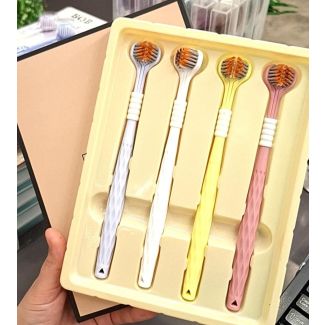 طقم فراشي اسنان 4 قطع 78/6/بيجي SUASTVR