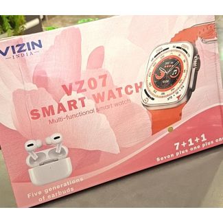 ساعة ذكية وسماعة ايربود VZ07 7+1+1