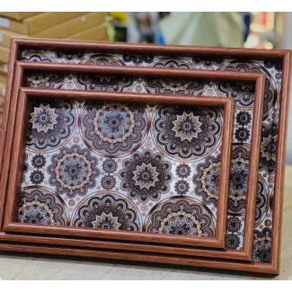 طقم صواني 3 قطع 112/3 خزف