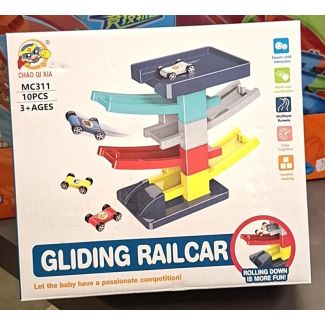 لعبة مسار سيارات منزلق 10 قطعMC311 GLIDING RAIL CAR 