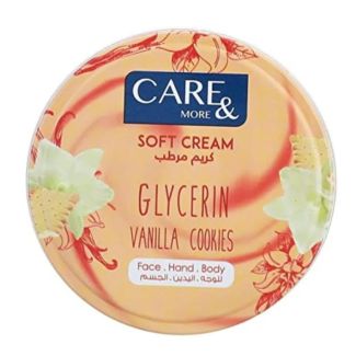 كريم مرطب جلسرين فانيلاcare&more vanilla 125 ml