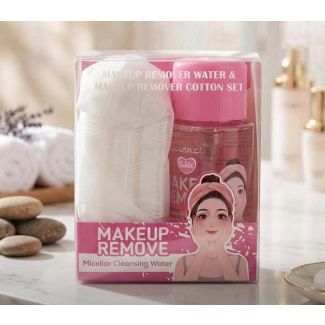 طقم مزيل ميك اب مع قطن 108/6 MAKEUP REMOVE MICELLAR