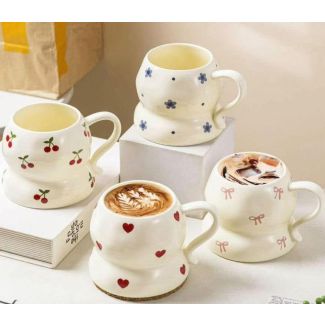 مج زجاج فاخر تصميم كلاسيكي ورود 102/3 
