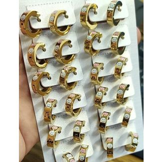 حلوق ذهبية مدور رسومات  30/13