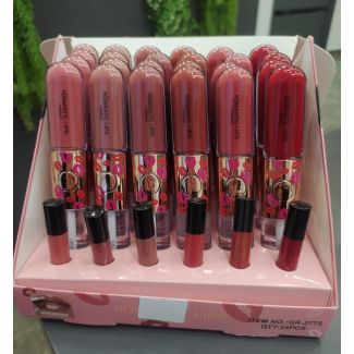  حومرا شفايف مع جلوس شفاف  -ROMANTIC LIPS 