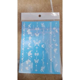 تاتو جلو  glow tatto 3/230 ( فراشات   ) - 18