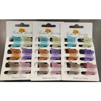 ملقط شعر6 ملاقط صغيرة)  فراشة 139/2 -SET 01