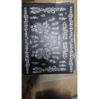 لاصق حنا اشكال لكفين اليد 42/2