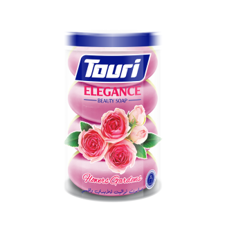 صابون توري للأيدي والجسم 4 قطع -زهري