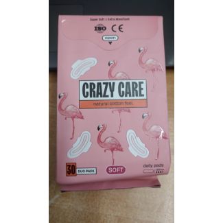 فوط صحية 30 قطعة crazy care - suprt soft