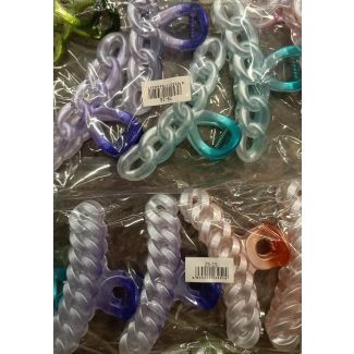 ملقط شعر ملون جنزير 29/16 + 29/15 