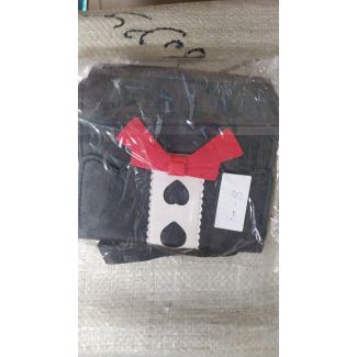 شنط اطفال شكل فيونكة قلوب  (50/8)- black