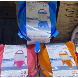 كولر ماء بلاستيك قابل للطوي -3.5 L-orange