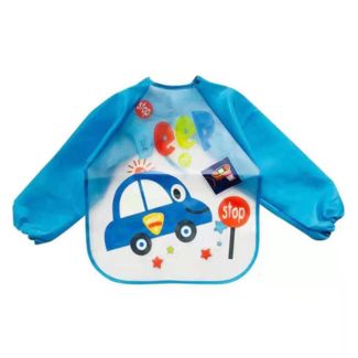 مريول اطفال مع كمام  22/1 +22/2 (سيارة- ازرق)