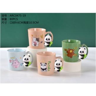 مج كبير رسمة قطة + دب + باندا - 68/29- ملون 