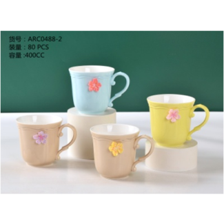  مج كبير وردة 68/4- ملون 