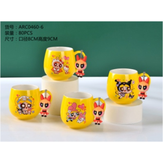 مج كبير فتيات القوة مع مدالية 68/53 - اصفر