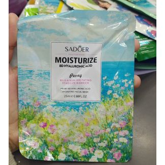 ماسك وجه مشكل هايلورنيك اسيد/ورود-SADOER MOISTURIZE PEONY MASK
