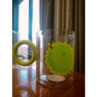 مج اطفال بلاستيك  4/52 (شفافة يد دائرية )