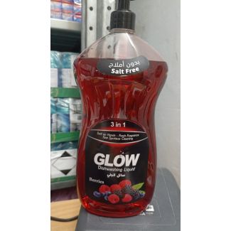 سائل جلي glow 1250 ml - احمر