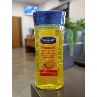 زيت جل جسم 200 مل kiss beauty - اصفر - Vitamin C