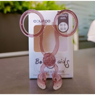 ملقط تثبيت الجفون 7/27 (زهري شفاف set - 3 )