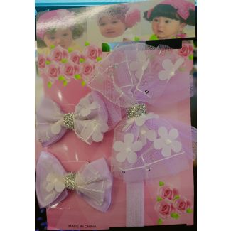 بندانة مع بكلتين كرت اطفال 2/6 - وردات