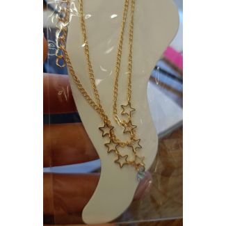 خلخال - نجوم رفيعة دهبي 9/2 (set - 18)