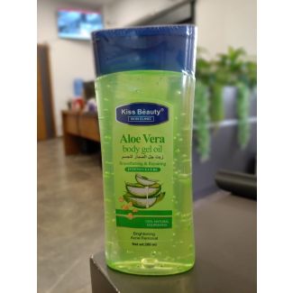 زيت جل جسم 200 مل kiss beauty - اخضر- الوفيرا