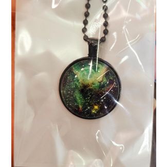 قلادة مستديرة سديم اخضر  (39/25) 