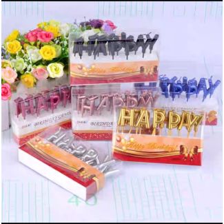 شمع احرف HAPPY BIRTHDAY