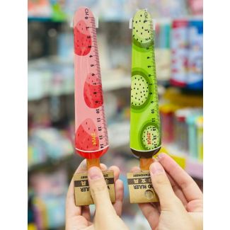 مسطرة خشب 14 سم رجل فواكه    