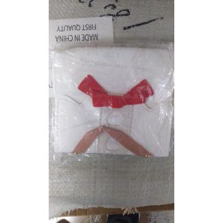 شنط اطفال شكل فيونكة قلوب  (50/8)- white