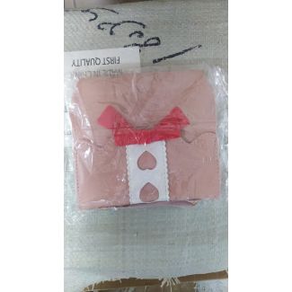 شنط اطفال شكل فيونكة قلوب  (50/8)-pink