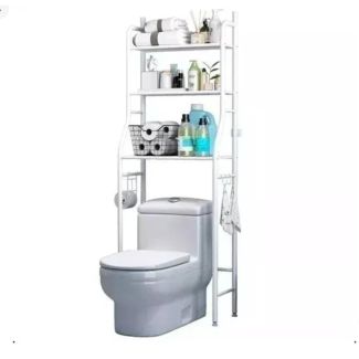 83/16 ستاند رفوف مرحاض لون ابيض