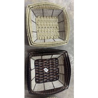 صينية قش مربعة ذات اقواس 