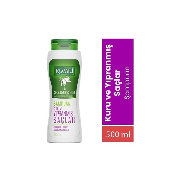 شامبو komili 500 ml - الشعر الجاف والتالف                 